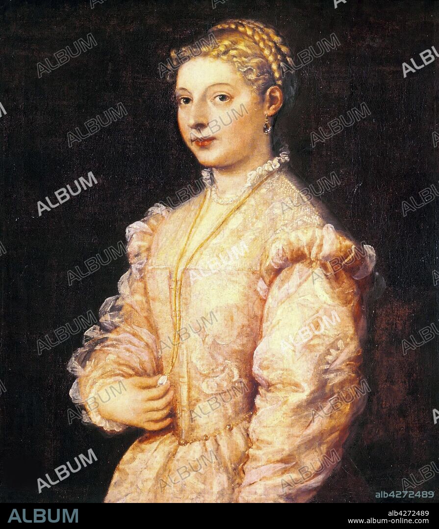 TIZIANO. Portrait of Lavinia Vecellio.