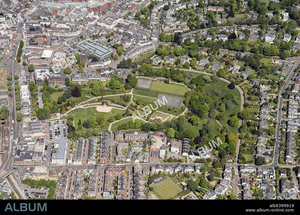 DAMIAN GRADY. Calverley Park, a landscape of villas set in parkland with communal gardens with the western end later developed as a public park, Royal Tunbridge Wells, Kent, 2019.