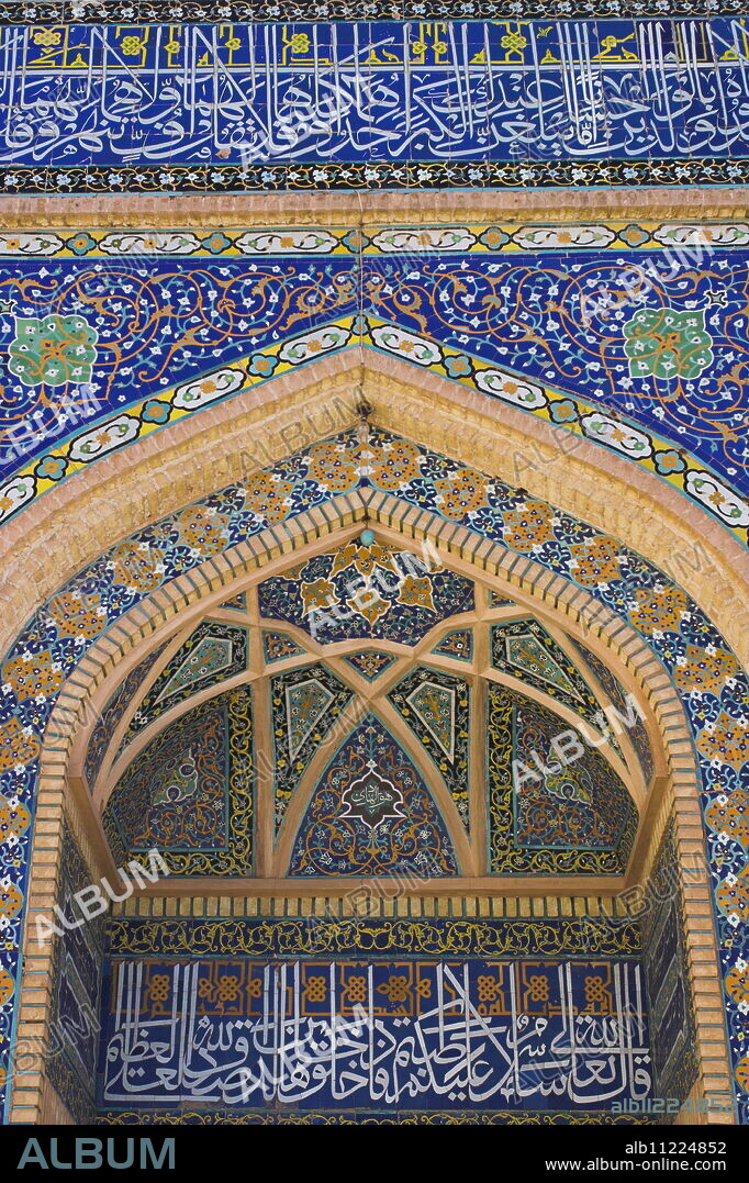 Detail of the Friday Mosque (Masjet-e Jam), Herat, Afghanistan, Asia.
