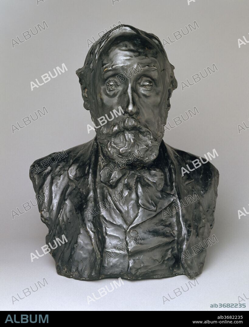 Edgar Degas at the age of 72. Artist: Paul Paulin (French, Chamalières 1852-1937 Paris). Culture: French. Dimensions: Overall: 18 1/4 × 16 1/4 × 12 1/4 in. (46.4 × 41.3 × 31.1 cm). Founder: Cast by Montagutelli Frères (French, Paris). Date: modeled 1907, cast date unknown.