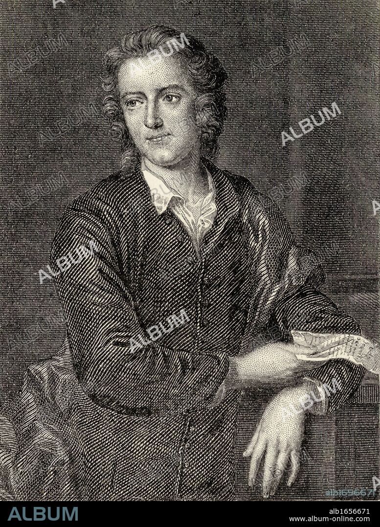 Thomas Gray 1716 - 1771 English poet, classical scholar and university professor After painting by John Giles Eccardt From Memoirs of Eminent Etonians by Sir Edward Creasy published London 1876.