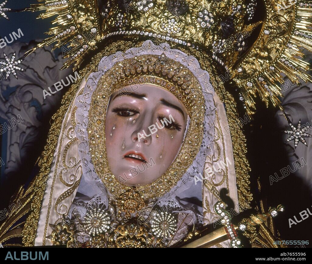 JUAN PRIETO (S XVIII) IMAGINERO CORDOBES. VIRGEN DE LOS DOLORES - 1719.