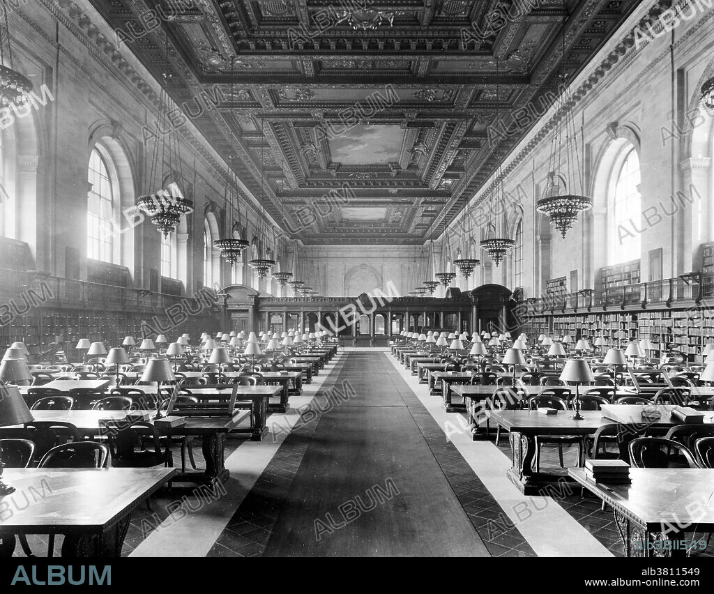 NYPL, Main Branch, Reading Room, 1910s