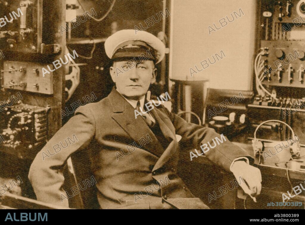 Guglielmo Marconi (April 25, 1874 - July 20 1937) was an Italian inventor, known as the father of long distance radio transmission and for his development of Marconi's law and a radio telegraph system. Marconi is often credited as the inventor of radio, and he shared the 1909 Nobel Prize in Physics with Karl Ferdinand Braun. As an entrepreneur, businessman, and founder of the The Wireless Telegraph & Signal Company in Britain in 1897, Marconi succeeded in making a commercial success of radio by innovating and building on the work of previous experimenters and physicists. In 1924, he was ennobled as Marchese Marconi. Marconi joined the Italian Fascist party in 1923. In 1930, Italian dictator Benito Mussolini appointed him President of the Royal Academy of Italy, which made Marconi a member of the Fascist Grand Council. He died in 1937 at age 63, following a series of heart attacks. As a tribute, all radio stations throughout the world observed two minutes of silence on the next day.