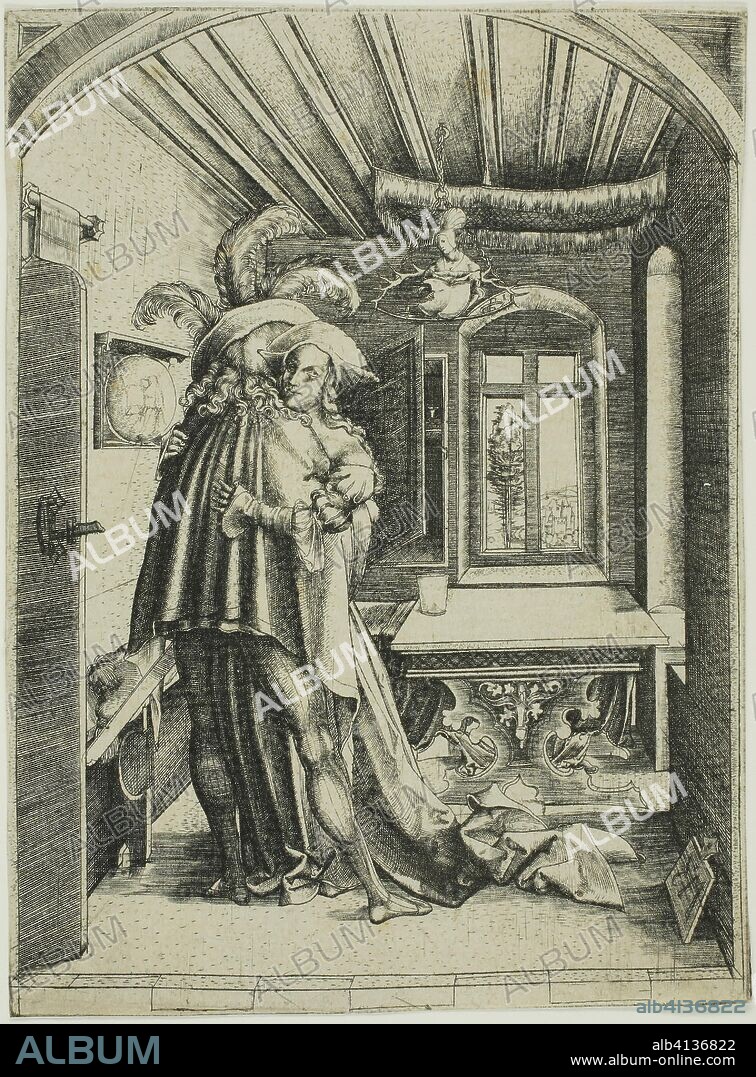 MASTER M. Z.. The Embrace. Master M.Z.; German, active 1500-1550. Date: 1503. Dimensions: 158 × 115 mm (sheet trimmed within plate mark). Engraving in black on cream laid paper. Origin: Germany.