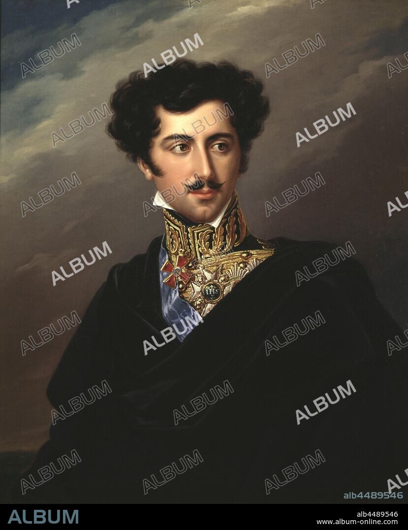 Fredric Westin, Q52926, Oskar I, 1799-1859, King of Sweden and Norway, painting, portrait, Oscar I of Sweden, 1825, Oil on canvas, Height, 80.5 cm (31.6 inches), Width, 64.5 cm, (25.3 inches), Inscription, on the back, OI Ao 1847 m 549, CXV 303 Signed, Westin pinx 1825.