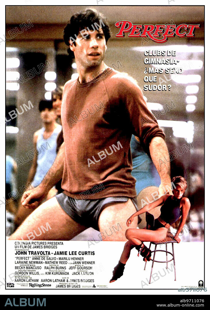 TRAVOLTA JOHN. JOHN TRAVOLTA en PERFECT, 1985, dirigida por JAMES BRIDGES. Copyright COLUMBIA PICTURES.