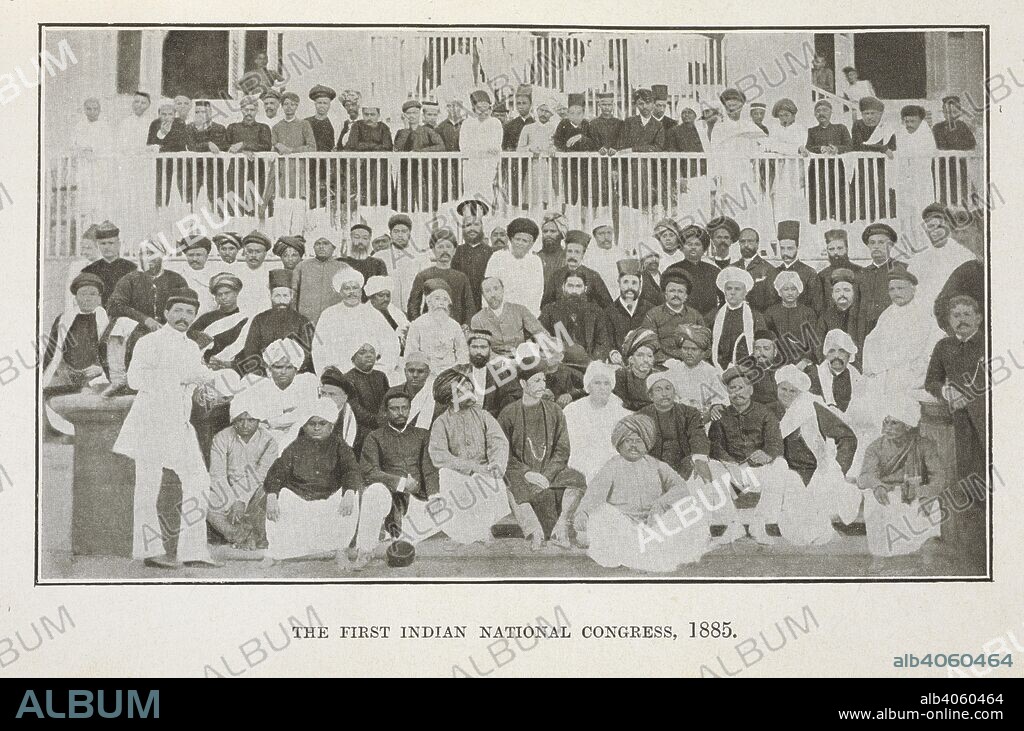 H. P. MODY. Group photograph of the delegates of the 1885 First Indian National Congress. Sir Pherozeshah Mehta. A political biography. [With a portrait.]. Bombay : Times Press, 1921. Source: T 10951, opposite page 178.