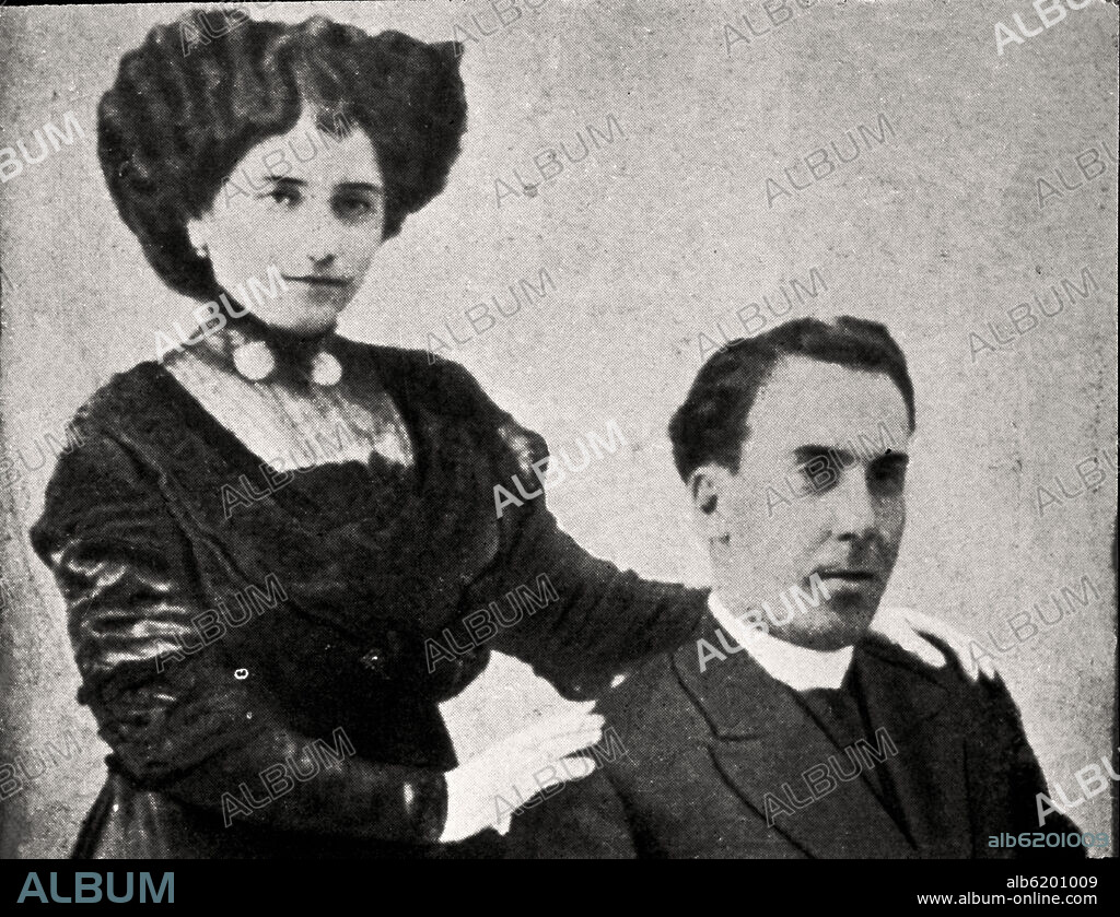 RETRATO DE BODA DE ANTONIO MACHADO Y LEONOR IZQUIERDO.