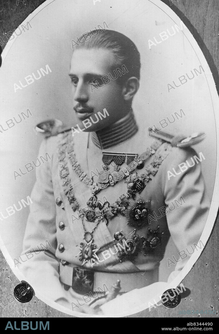 Don Jaime Bourbon Second Son Fo King Alfonso of Spain Whose Engagement to Mademoiselle Emanuela De Dampierre Ruspoli Has Been Announced. Don Jaime is Shown in The Uniform of A Caballere De Calatrava. one of Spain's Highest Equestrian Order Under The Monarchy. November 23, 1934. (Photo by AP).