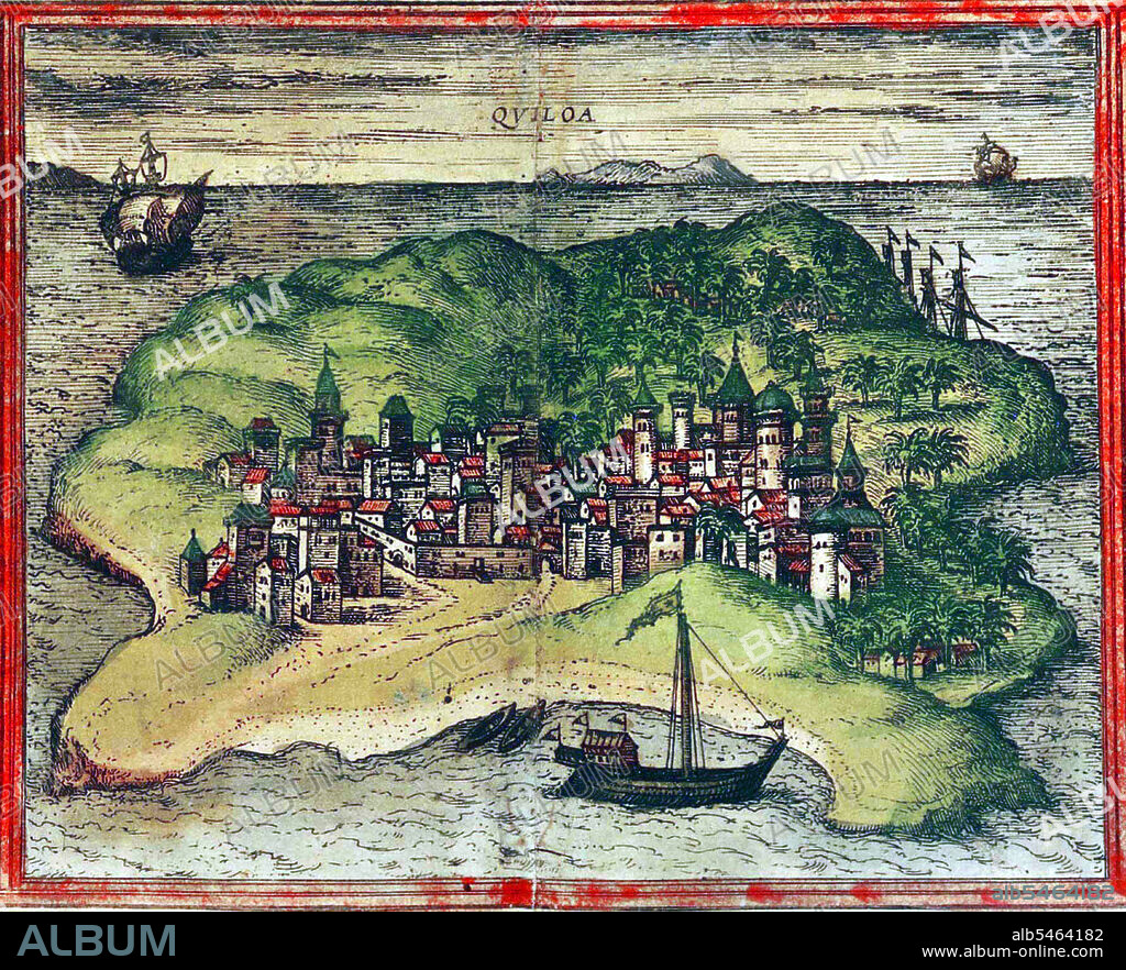 In the 11th century, the island of Kilwa Kisiwani was sold to a Persian trader Ali bin Al-Hasan, who founded the city and the Kilwa Sultanate. Over the next few centuries, Kilwa grew to be a major city and trading centre along that coast, and also inland as far as Zimbabwe. Trade was mainly in gold and iron from Zimbabwe, ivory from Tanzania, and textiles, jewelry, porcelain, and spices from Asia. By the 12th century, under the rule of the Mahdali, Kilwa had become the most powerful city on the East African coast. At the zenith of its power in the 15th C., the Kilwa Sultanate owned or claimed overlordship over the city-states of Malindi, Mombassa, Pemba, Zanzibar, Mafia, Comoro, Mozambique, Sofala, and the trading posts across the channel on Madagascar. Abu Abdullah Ibn Battuta recorded his visit to the city around 1330, and commented favorably on the humility and religion of its ruler, Sultan al-Hasan ibn Sulaiman. From this period date the construction of the Palace of Husuni Kubwa and a significant extension to the Great Mosque of Kilwa. In the early 16th century, Vasco da Gama extorted tribute from the wealthy Islamic state, and soon after, another Portuguese force commanded by D. Francisco de Almeida took control of the island in 1505. It remained in Portuguese hands until 1512, when an Arab mercenary captured Kilwa. The city regained some of its earlier prosperity, but in 1784 it came under the rule of the Omani rulers of Zanzibar. After the Omani conquest, the French built and manned a fort at the northern tip of the island, but the city itself was abandoned in the 1840s. It was later part of German East Africa from 1886 to 1918. Serious archeological investigation began in the 1950s. In 1981 it was declared a UNESCO World Heritage Site, and noted visitor sites are the Great Mosque, the Mkutini Palace and some remarkable ruins.