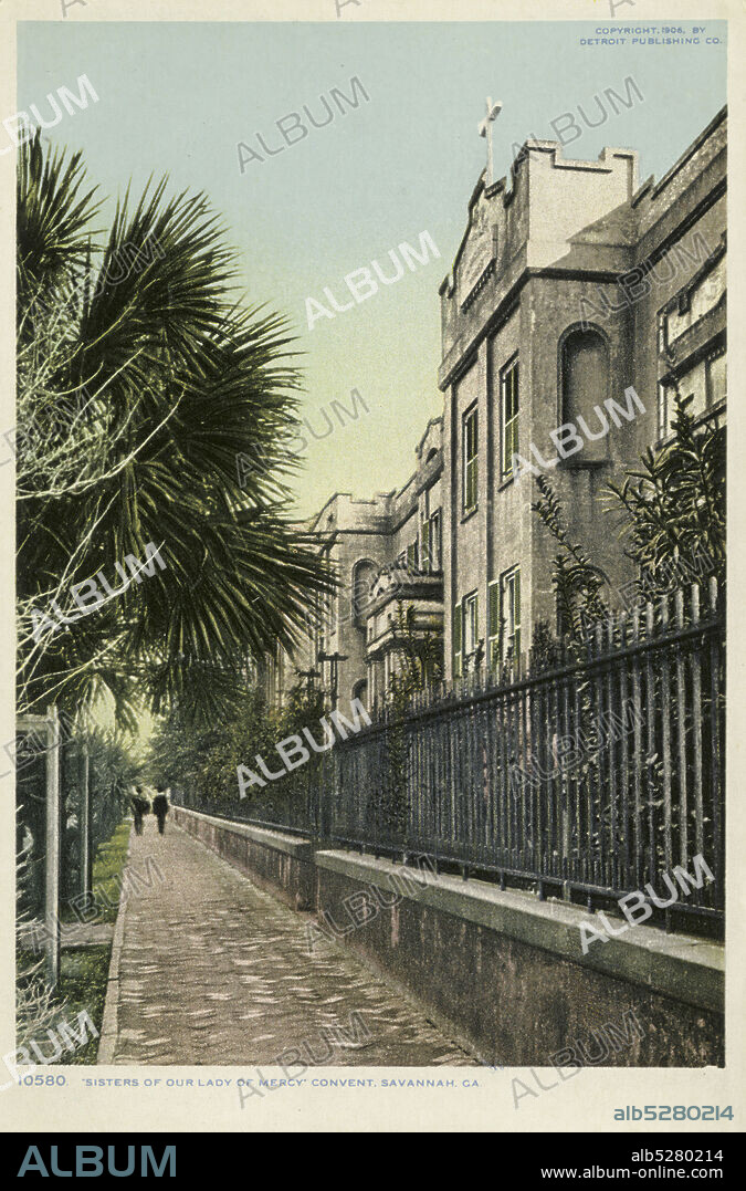 Convent, Sisters of our Lady of Mercy, Savannah, Ga., still image, Postcards, 1898 - 1931.