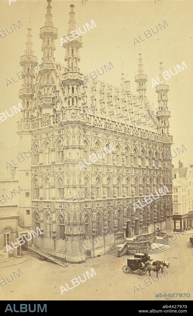 Hotel de ville, Louvain, Cundall & Fleming, Leuven, Belgium, 1866, Albumen silver print, 17.5 × 11.3 cm (6 7/8 × 4 7/16 in.).