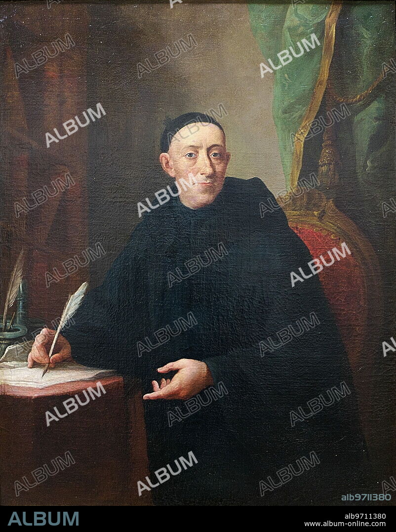 Mariano Salvador Maella/ Retrato póstumo del padre Benito Jerónimo Feijoo, Museo de Bellas Artes de Asturias. Óleo sobre lienzo. ca. 1780-1790.