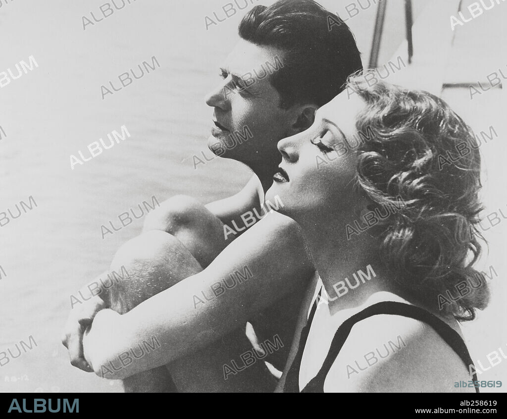 ALBERT PREJEAN and JANY HOLT in L' ALIBI, 1937, directed by PIERRE CHENAL.