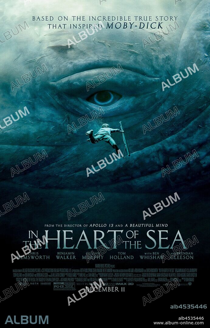 Poster of IN THE HEART OF THE SEA, 2015, directed by RON HOWARD. Copyright WARNER BROS.