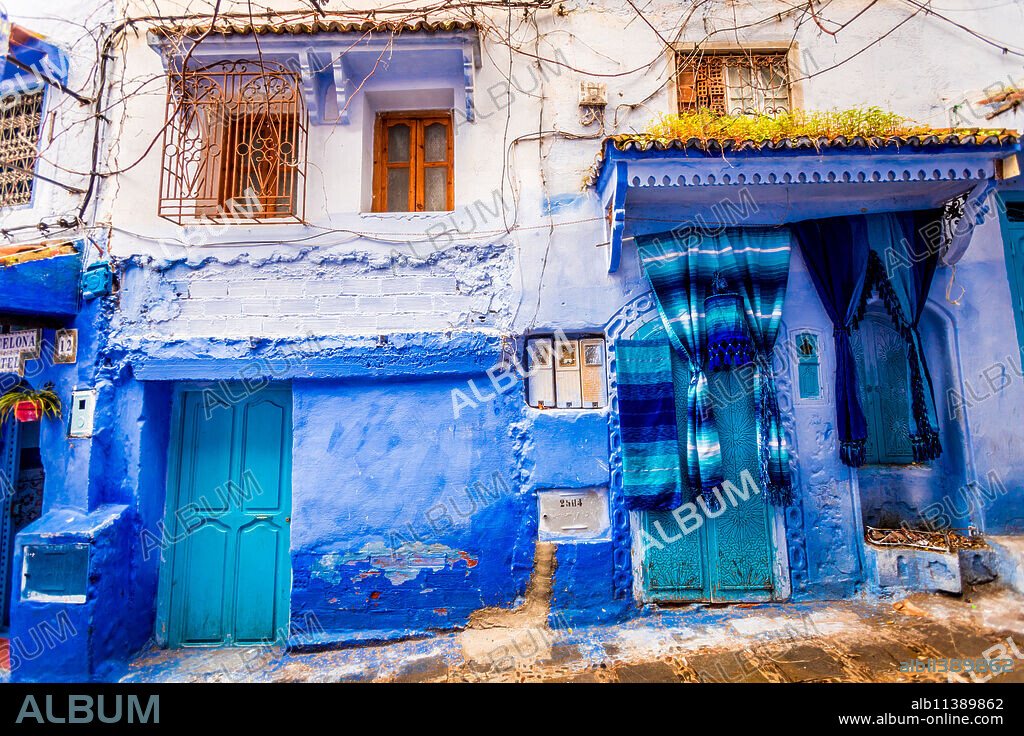 Blue City of Chefchaouen, Morocco, North Africa, Africa.