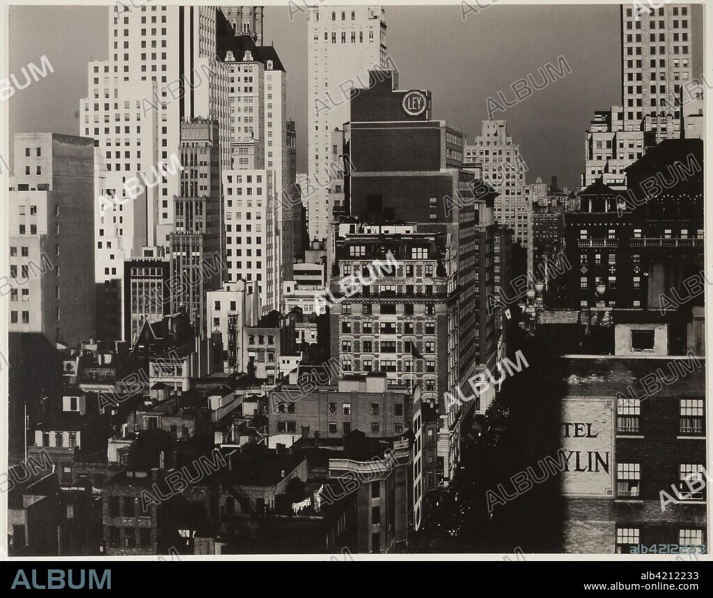From My Window at An American Place, North. Alfred Stieglitz; American, 1864-1946. Date: 1930-1931. Dimensions: 18.8 x 23.8 cm (image/paper/first mount); 22.8 x 39.5 cm (second mount). Gelatin silver print. Origin: United States.