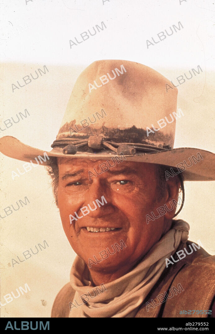 JOHN WAYNE in THE TRAIN ROBBERS, 1973, directed by BURT KENNEDY. Copyright WARNER BROTHERS.