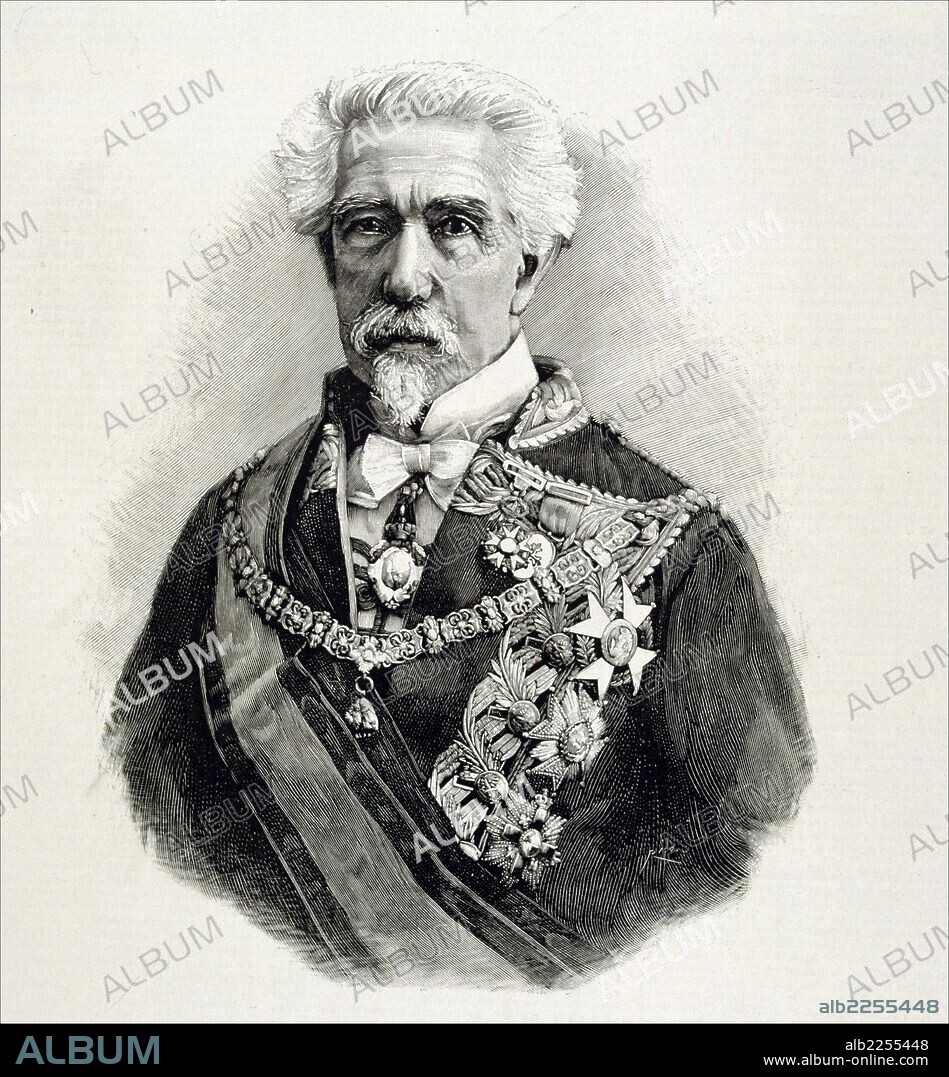 CHESTE , CONDE DE. JUAN MANUEL GONZALEZ DE LA PEZUELA. MILITAR Y ESCRITOR ESPAÑOL. 1809-1906. GRABADO RETRATO. ILUSTRACION ESPAÑOLA Y AMERICANA.
