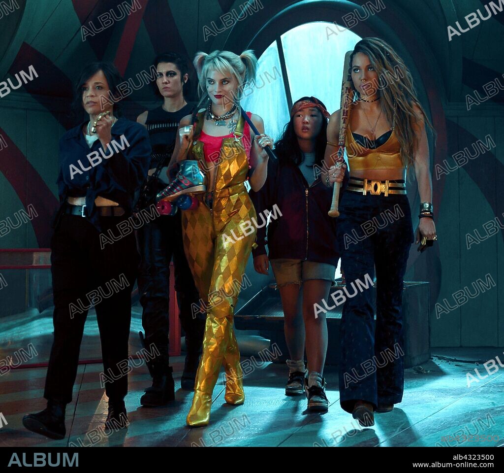 ELLA JAY BASCO, JURNEE SMOLLETT, MARGOT ROBBIE, MARY ELIZABETH WINSTEAD and ROSIE PEREZ in BIRDS OF PREY: AND THE FANTABULOUS EMANCIPATION OF ONE HARLEY QUINN, 2020, directed by CATHY YAN. Copyright WARNER BROS PICTURES.