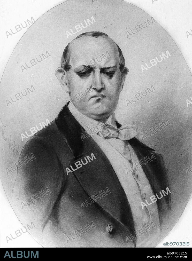 Drawing illustration by P. Boklevsky of the character Podkolesin in the novel "Marriage" by Gogol. Nikolai Vasilievich Gogol (1809 - 1852) was a Ukrainian-born, Soviet writer, dramatist, Playwright and publiscist in the tradition of Russian realism. 1860. Supplied By: SCRSS - Society for Co-operation in Russian & Soviet Studies.