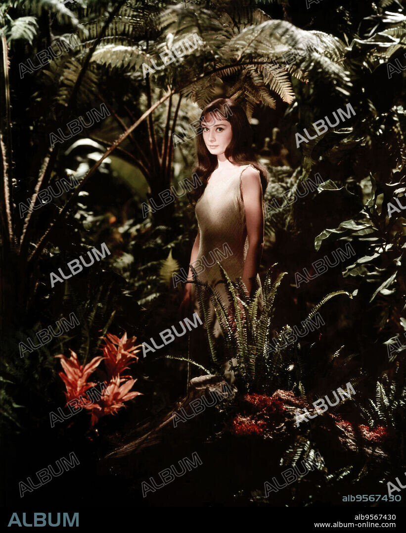 AUDREY HEPBURN in GREEN MANSIONS, 1959, directed by MEL FERRER. Copyright M.G.M.
