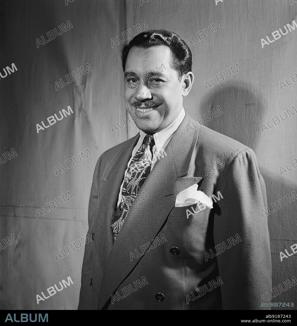WILLIAM PAUL GOTTLIEB. Portrait of Cab Calloway, Columbia studio, New York, N.Y., ca. Mar. 1947.