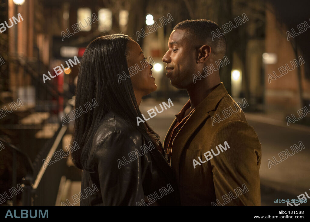 CHANTE ADAMS and MICHAEL B. JORDAN in A JOURNAL FOR JORDAN, 2021, directed by DENZEL WASHINGTON. Copyright Outlier Society / Sony Pictures Entertainment.