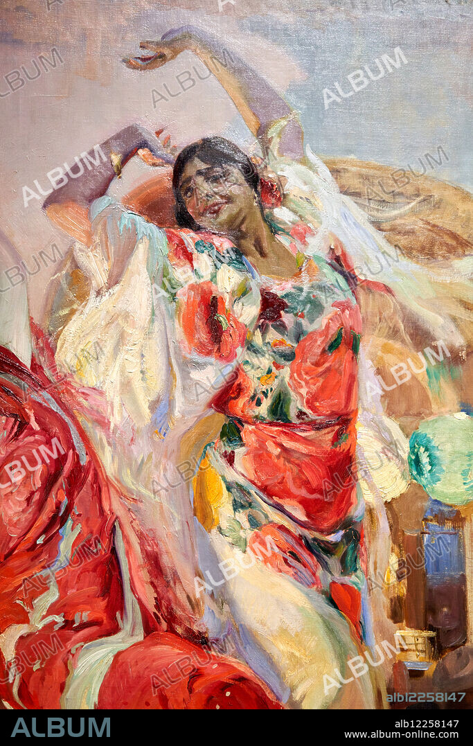 Detail, Baile en el Café Novedades de Sevilla, Dance at the Café Novedades de Sevilla, 1914, Joaquin Sorolla y Bastida (1863-1923).