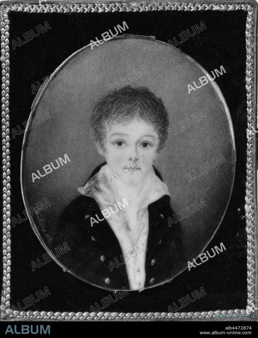 Jonas Emanuel Roos of Hjelmsäter, Christian Jakob Gustav Reuterholm, Liberal Christian Jakob Gustav Reuterholm (1798-1810), painting, 1816, Gouache on ivory, Oval, Frame, leather case, Height, 6 cm (2.3 inches), Width, 4.9 cm (1.9 inches), Signed, Em Roos, center left.