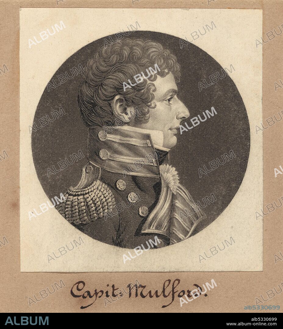 CHARLES BALTHAZAR JULIEN FEVRET DE SAINT-MEMIN. Captain Clarence Mulford, 1809.