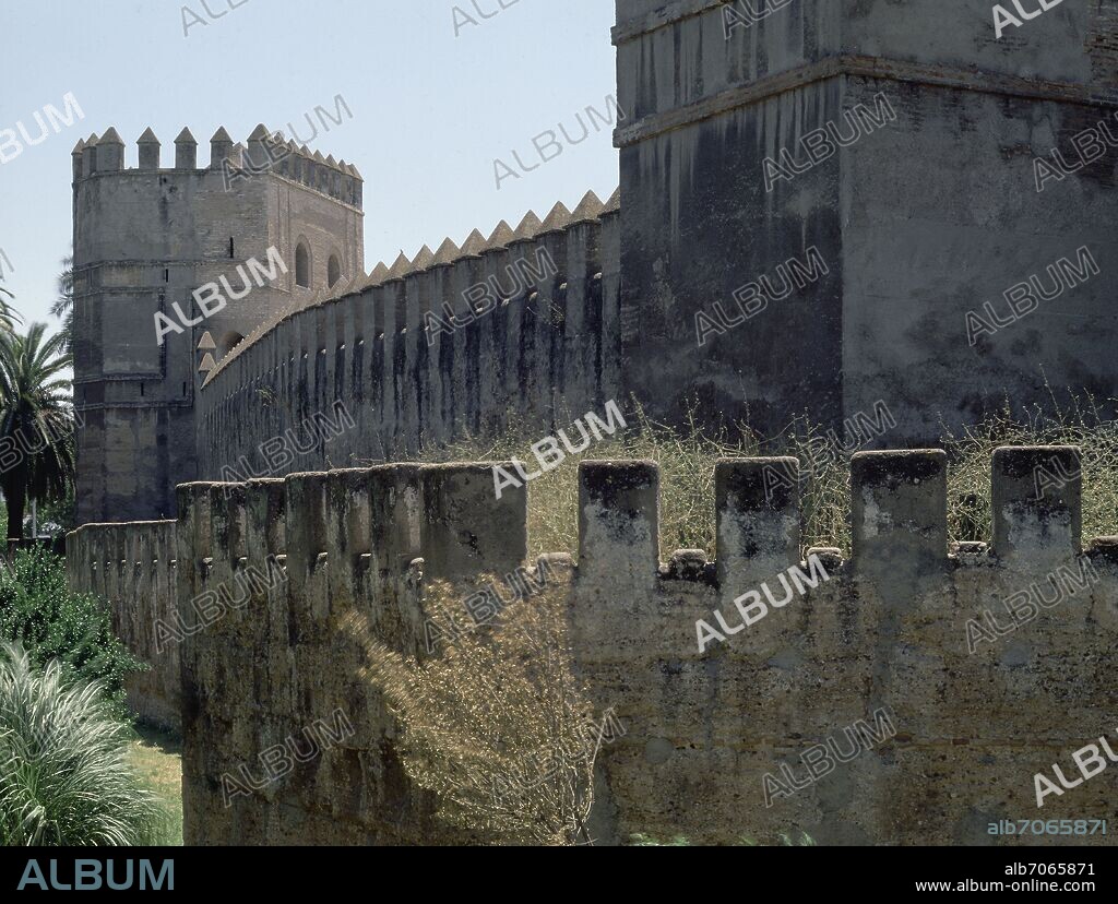 YUSUF ABU YA QUB. GRAN MEZQUITA-MURO EXTERIOR CON PUERTAS CIEGAS AL PATIO DE LOS NARANJOS(1172-6.