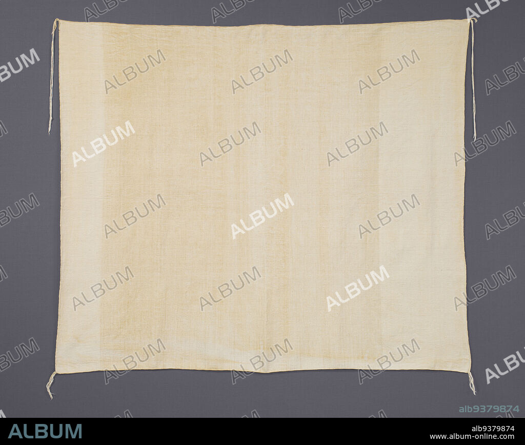 Manta, Ancestral Puebloan, 12001315, Cotton, Made in Southwest, United States, North and Central America, Coverings & hangings, textiles, 57 x 49 in. (144.8 x 124.5 cm).