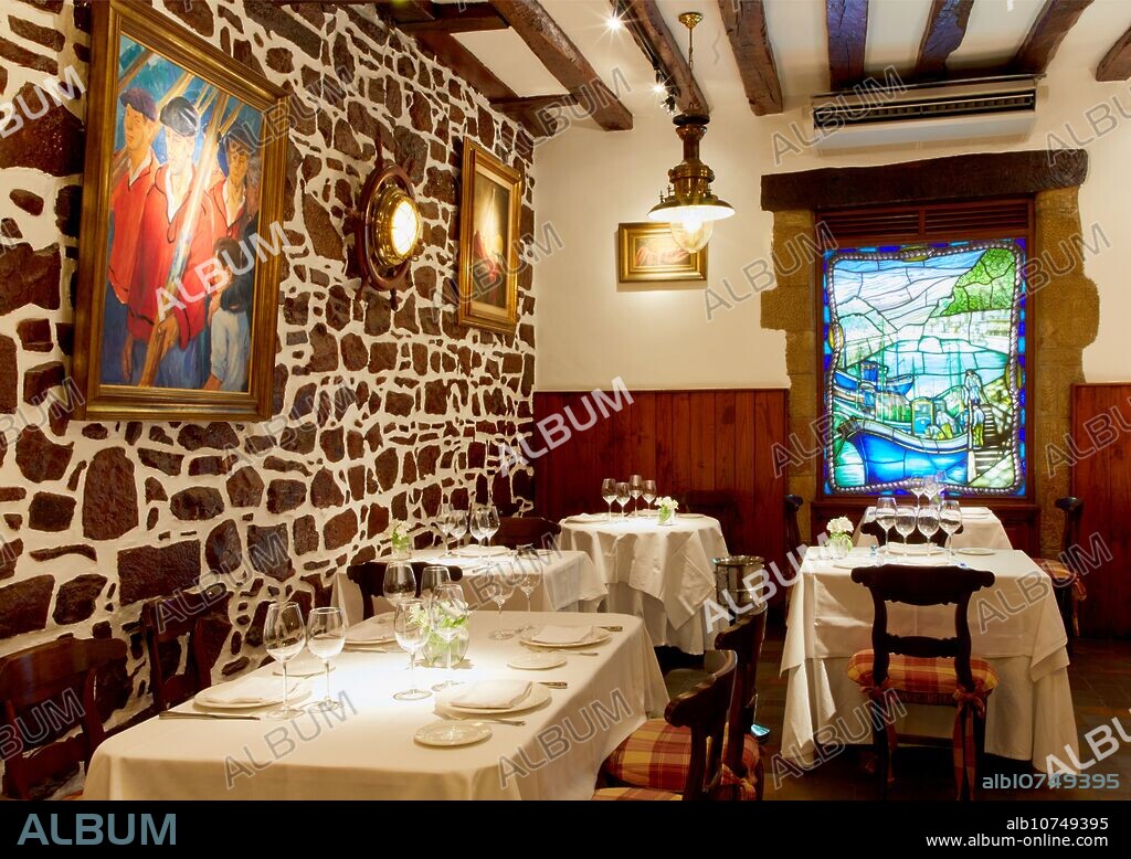 Restaurante Juanito Kojua, Parte Vieja, Old Town, Donostia, San Sebastian, Gipuzkoa, Basque Country, Spain.