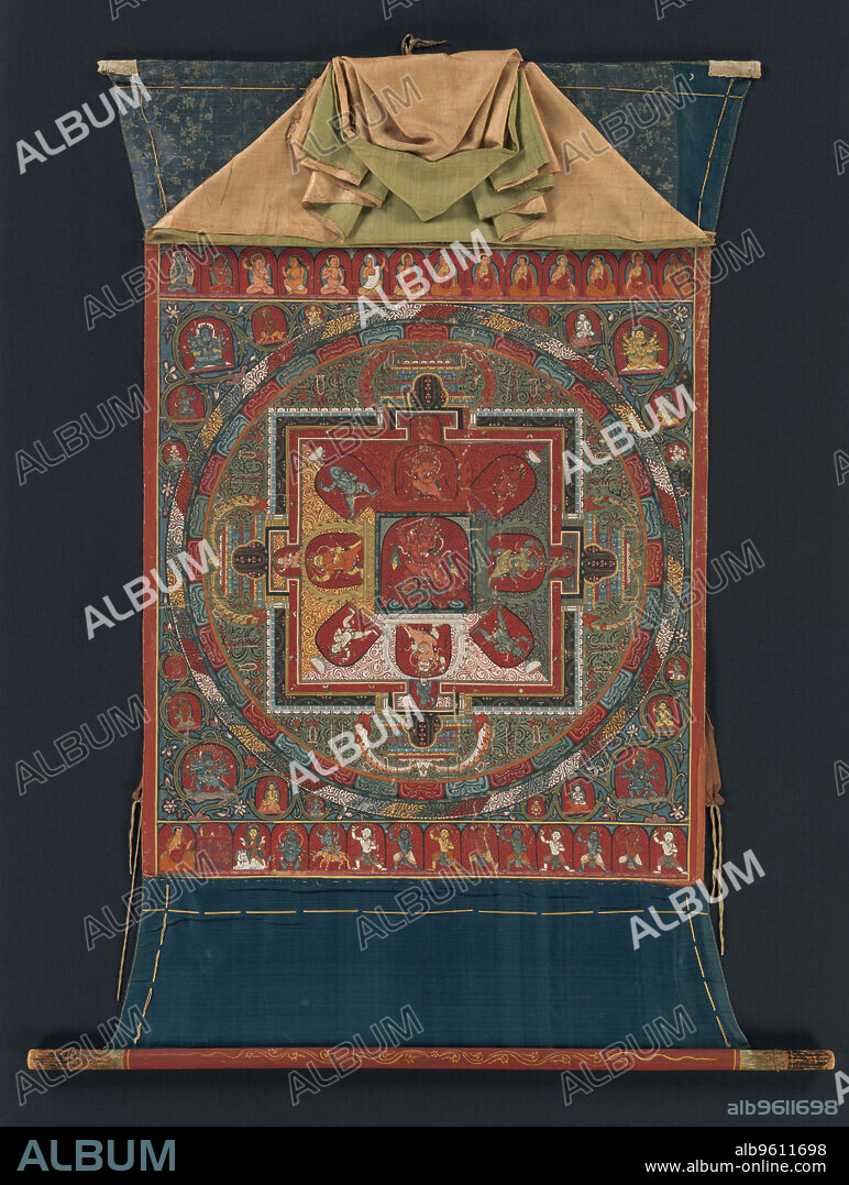 MIKYO DORJE. Mandala of Raktayamari, late 14th century.