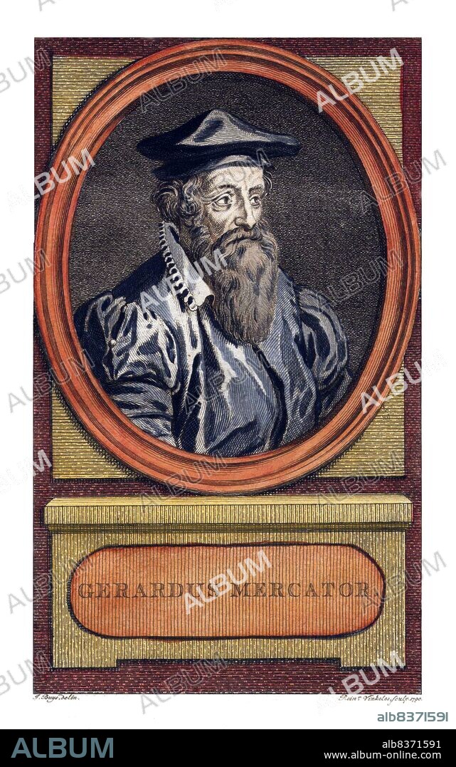 Gerardus Mercator, a Flemish German (5 March 1512 2 December 1594) was a cartographer renowned for creating a world map based on a new projection which represented sailing courses of constant bearing as straight linesan innovation that is still employed in nautical charts used for navigation.<br/><br/>. In his own day he was the world's most famous geographer but, in addition, he had interests in theology, philosophy, history, mathematics and magnetism as well as being an accomplished engraver, calligrapher and maker of globes and scientific instruments.