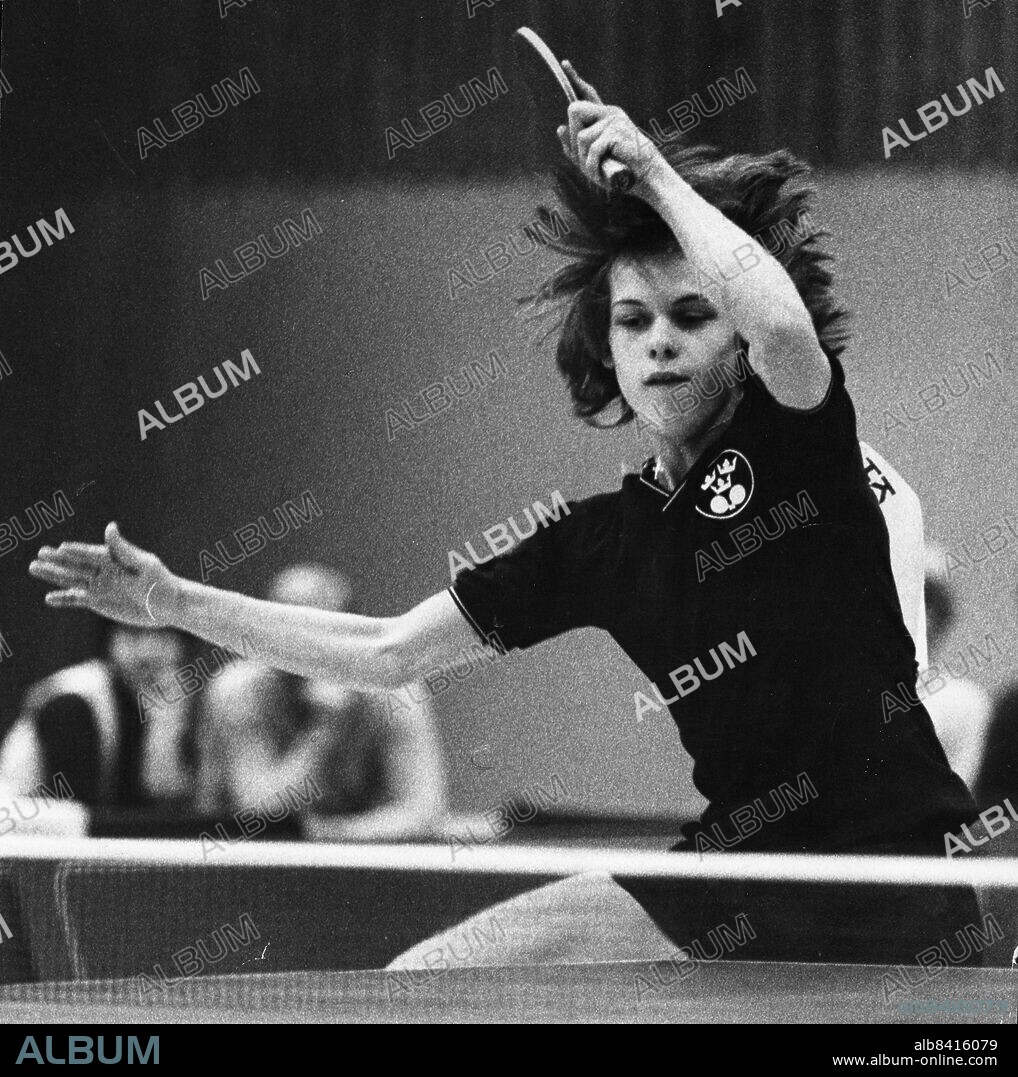 STOCKHOLM 19801130: Mikael Appelgren, kallad Äpplet, svensk bordtennisspelare som under 1980- och 1990-talet tillhörde världseliten. Appelgren blev europamästare i herrsingel 3 gånger. Tillsammans med Jan-Ove Waldner, Jörgen Persson, Erik Lindh och Peter Karlsson tilldelades han bragdguldet för VM-segern i lag vid VM i Dortmund 1989.. Foto: Olle Seijbold / SCANPIX / kod 51. **OUT SVD**.