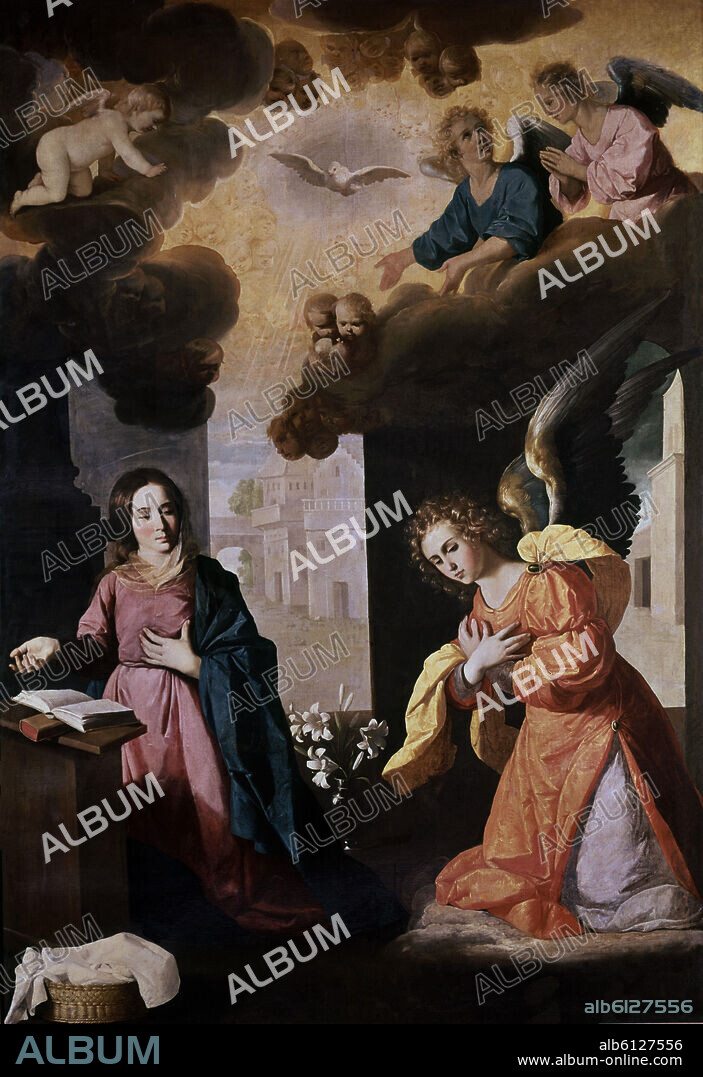 FRANCISCO DE ZURBARAN. LA ANUNCIACION - 1638 - O/L 267x185 - BARROCO ESPAÑOL.