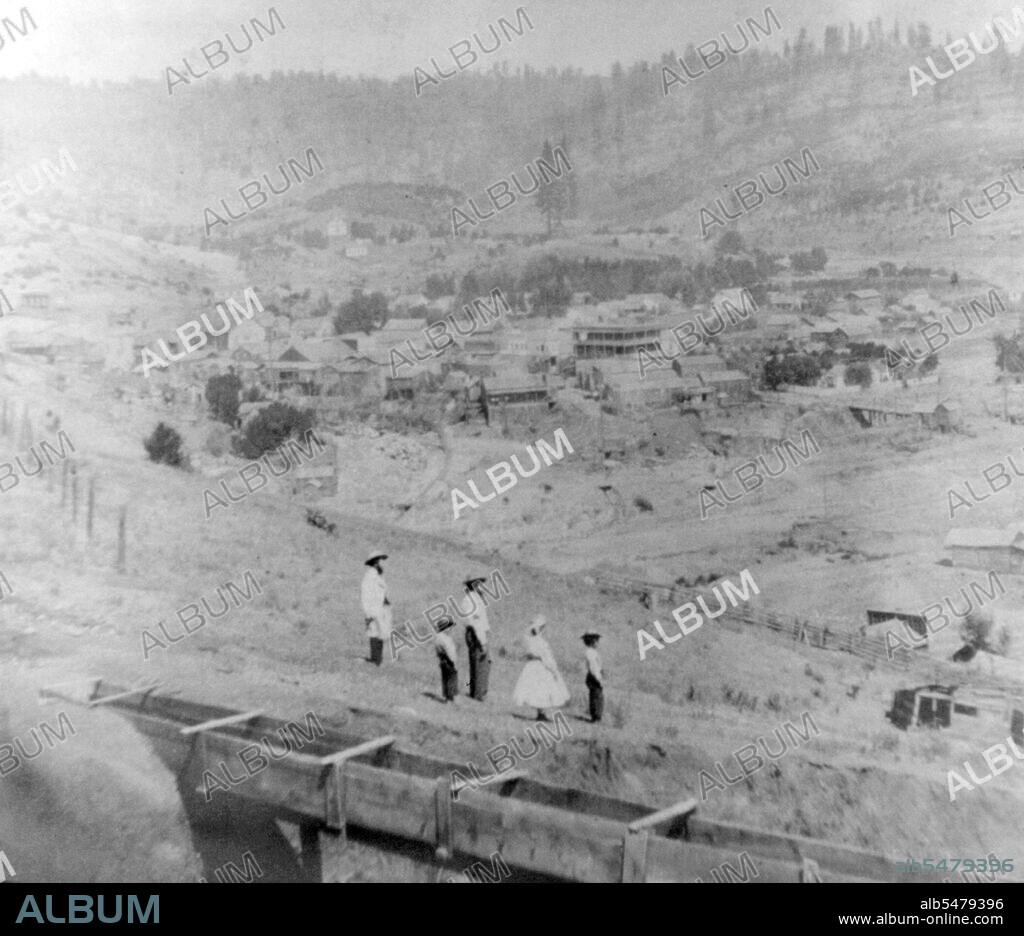 California History - Town of Volcano, Amador County, Calif. circa 1866.