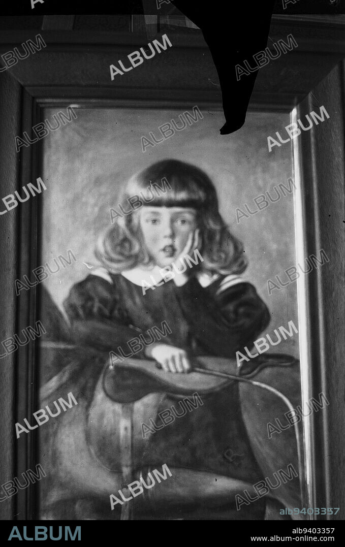 Hugo Simberg, 24.6.1873, Hamina, 12.7.1917, Ähtäri, Kaj Avellan, 1910, 82 × 55 mm, child, portrait, boy, work of art, Other persons, Photography in Finland around 1900.