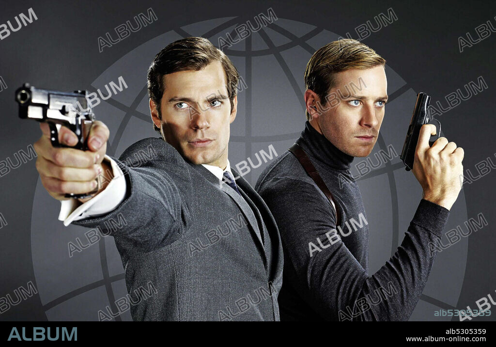 ARMIE HAMMER and HENRY CAVILL in THE MAN FROM U. N. C. L. E., 2015, directed by GUY RITCHIE. Copyright WARNER BROS.