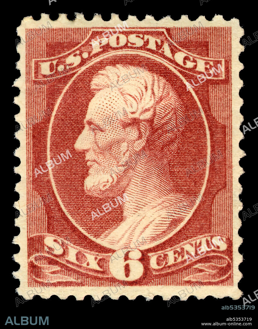 AMERICAN BANK NOTE COMPANY. 6c Abraham Lincoln single, 1882. Mint; perf 12.