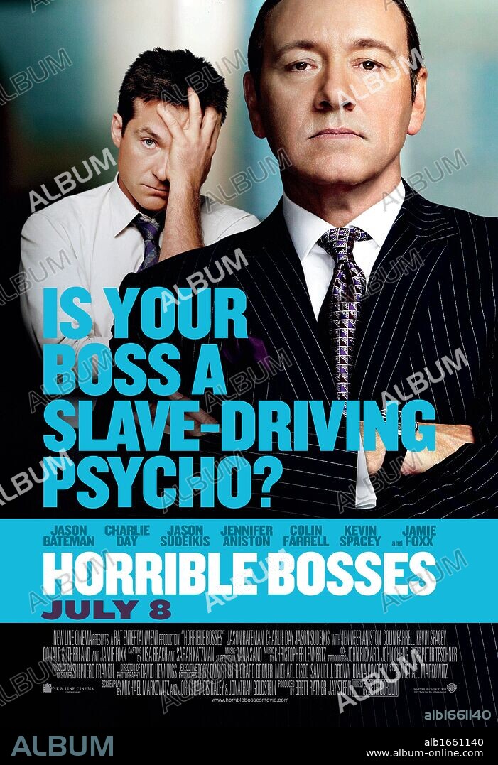 Poster of HORRIBLE BOSSES, 2011, directed by SETH GORDON. Copyright NEW LINE CINEMA.