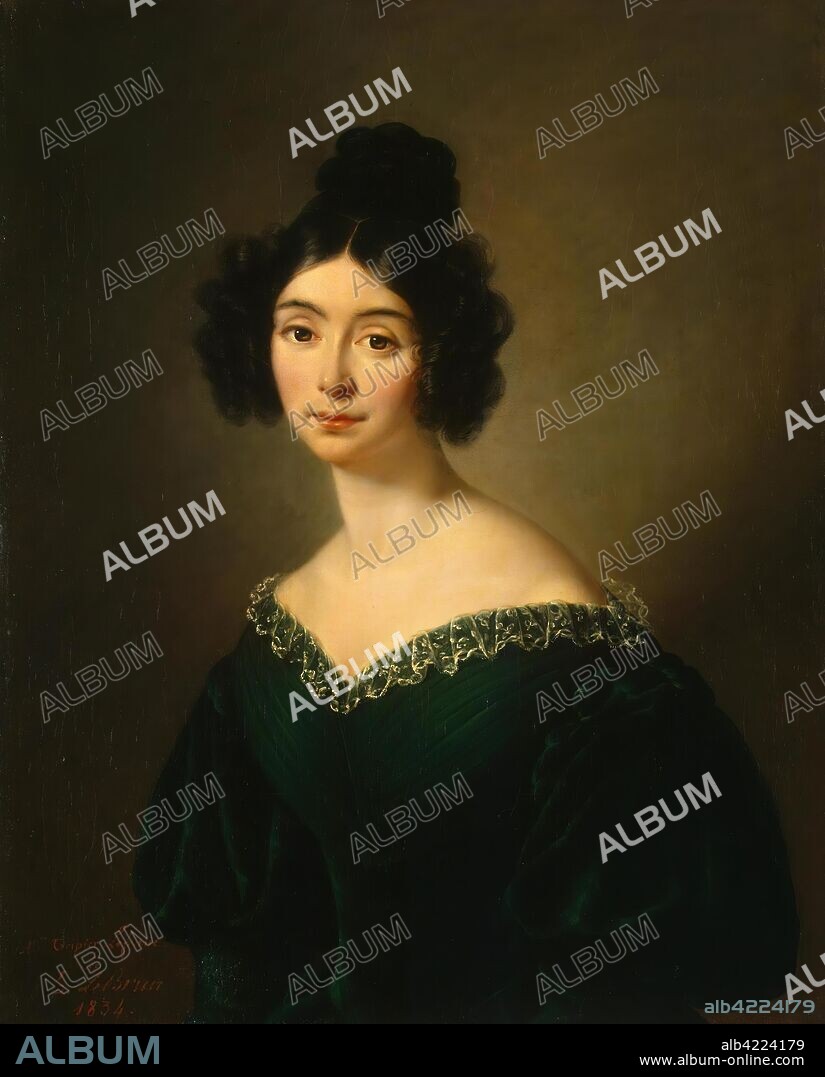 EUGéNIE TRIPIER LEFRANC. 'Portrait of Mademoiselle Riviere'. France, 1834. Dimensions: 80x65,5 cm.