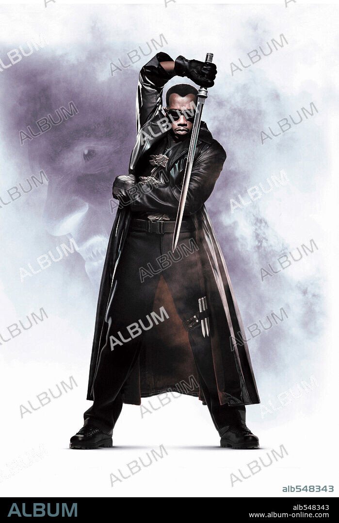 WESLEY SNIPES in BLADE II, 2002, directed by GUILLERMO DEL TORO. Copyright AMEN RA FILMS/JUSTIN PICTURES/NEW LINE CINEMA.