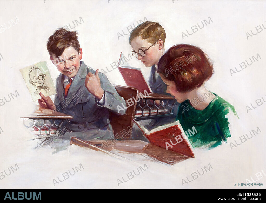 Misbehaving, Cream of Wheat Advertisement, 1925.  George Brehm (1878-1966).