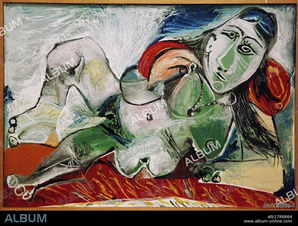 PABLO PICASSO. Pablo Ruiz Picasso (1881-1973). Spanish painter. Nude Woman with Necklace, 1968. Oil on canvas. Tate Modern. London. England. UK.