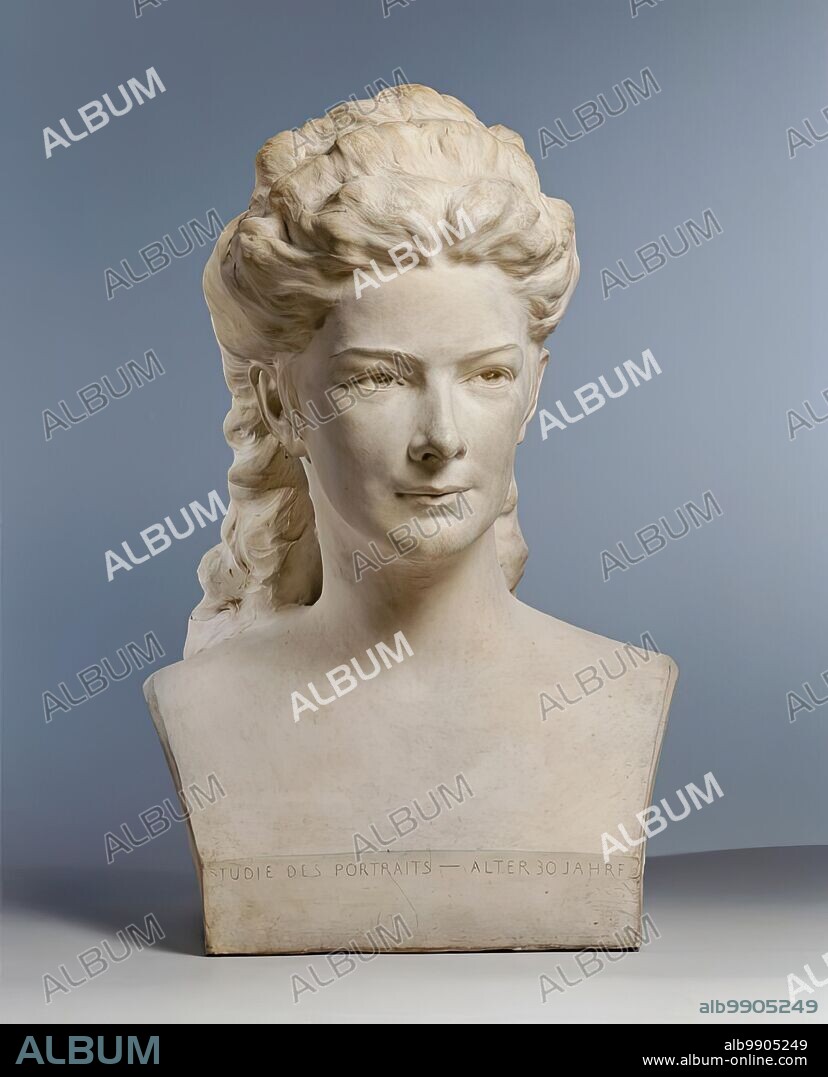 STEFAN SCHWARTZ. Empress Elisabeth with loose hair, (1903?).