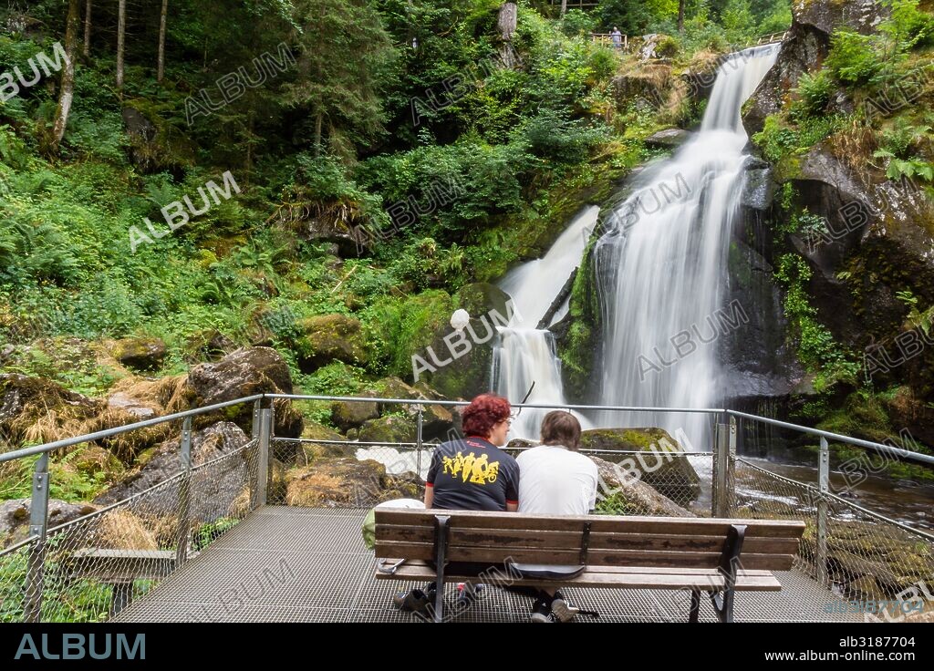 cascadas Triberg,  - Triberger Wasserfälle- , con un descenso de 163 metros,  río Gutach, Triberg, región de la Selva Negra, Alemania, Europe.